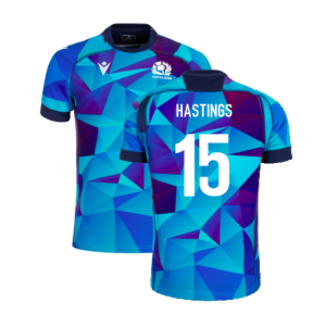 2024-2025 Scotland Rugby Training Jersey (Blue) - Kids (Hastings 15) 2024-2025 Scotland Rugby Training Jersey (Blue) - Kids (Hastings 15)