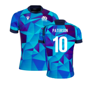 2024-2025 Scotland Rugby Training Jersey (Blue) (Paterson 10) 2024-2025 Scotland Rugby Training Jersey (Blue) (Paterson 10)