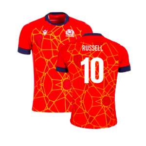 2024-2025 Scotland Rugby Training Jersey (Red) - Kids (Russell 10) 2024-2025 Scotland Rugby Training Jersey (Red) - Kids (Russell 10)