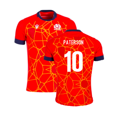 2024-2025 Scotland Rugby Training Jersey (Red) (Paterson 10)