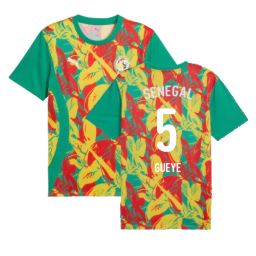 2024-2025 Senegal Prematch SS Jersey (Green) (Gueye 5)