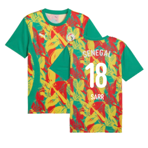 2024-2025 Senegal Prematch SS Jersey (Green) (Sarr 18)