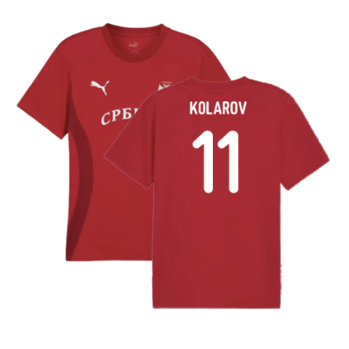 2024-2025 Serbia Pre-Match Jersey (Dark Cherry) (Kolarov 11)