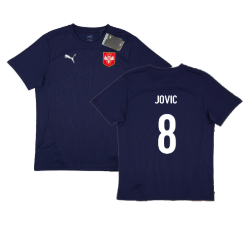 2024-2025 Serbia Training Jersey (Navy) (Jovic 8)