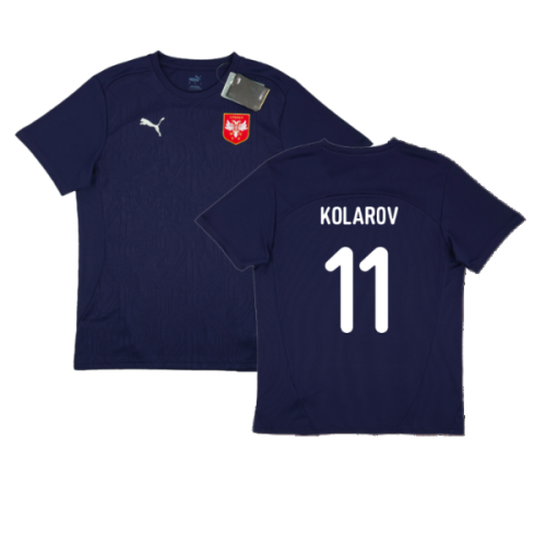 2024-2025 Serbia Training Jersey (Navy) (Kolarov 11)