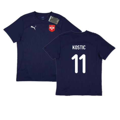 2024-2025 Serbia Training Jersey (Navy) (Kostic 11)