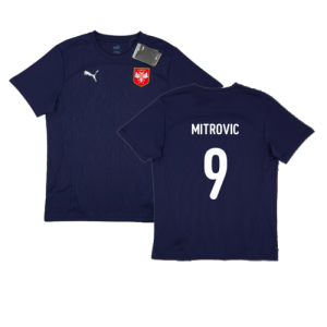 2024-2025 Serbia Training Jersey (Navy) (Mitrovic 9)