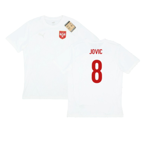 2024-2025 Serbia Training Jersey (White) (Jovic 8)