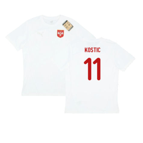 2024-2025 Serbia Training Jersey (White) (Kostic 11)