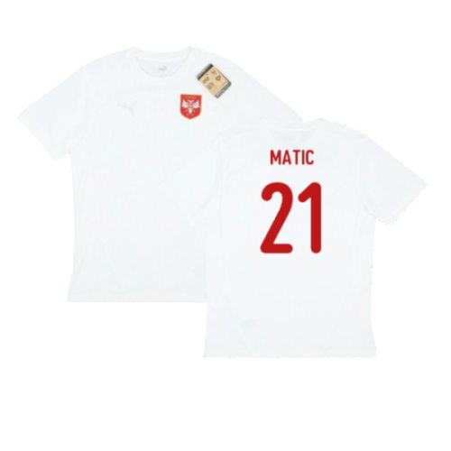 2024-2025 Serbia Training Jersey (White) (Matic 21)