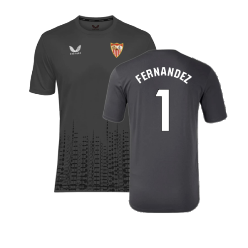 2024-2025 Sevilla Home Goalkeeper Shirt (Grey) (Fernandez 1)