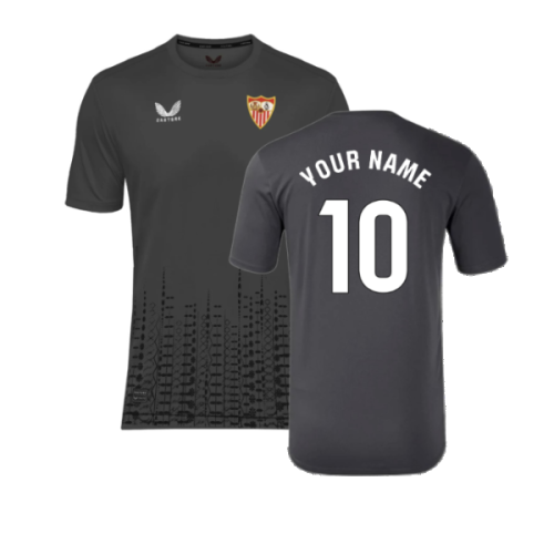 2024-2025 Sevilla Home Goalkeeper Shirt (Grey) (Your Name)