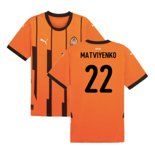 2024-2025 Shakhtar Donetsk Home Shirt (Matviyenko 22)