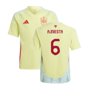 2024-2025 Spain Away Shirt (Kids) (A.Iniesta 6)