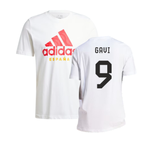 2024-2025 Spain DNA Graphic Tee (White) (Gavi 9)