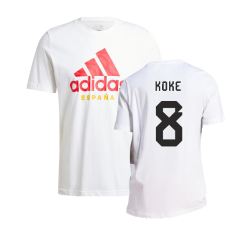 2024-2025 Spain DNA Graphic Tee (White) (Koke 8)