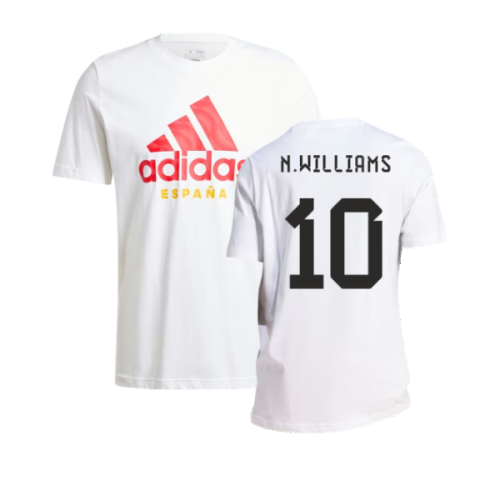 2024-2025 Spain DNA Graphic Tee (White) (N.Williams 10)