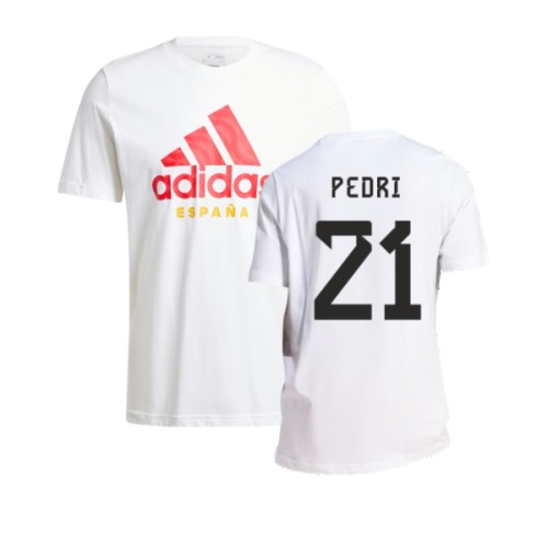 2024-2025 Spain DNA Graphic Tee (White) (Pedri 21)