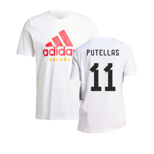 2024-2025 Spain DNA Graphic Tee (White) (Putellas 11)