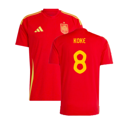 2024-2025 Spain Home Fan Jersey (Koke 8)