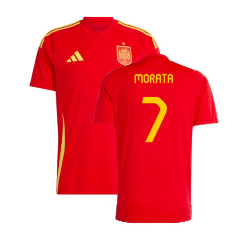 2024-2025 Spain Home Fan Jersey (Morata 7)