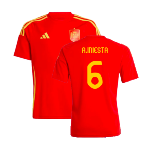 2024-2025 Spain Home Fan Shirt (Kids) (A.Iniesta 6)