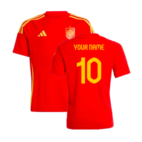 2024-2025 Spain Home Fan Shirt (Kids) (Your Name)