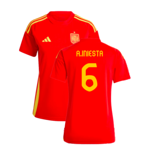 2024-2025 Spain Home Fan Shirt (Ladies) (A.Iniesta 6)