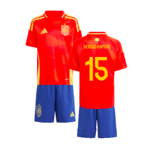 2024-2025 Spain Home Mini Kit (Sergio Ramos 15)