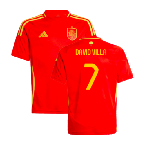 2024-2025 Spain Home Shirt (Kids) (David Villa 7)