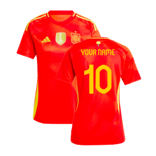 2024-2025 Spain Home Shirt (Ladies) (Your Name)