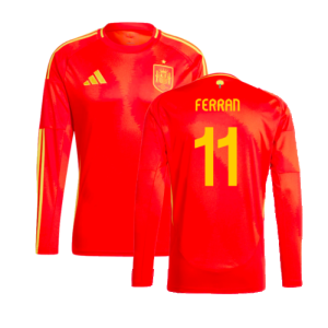 2024-2025 Spain Long Sleeve Home Shirt (Ferran 11)