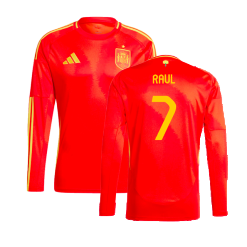 2024-2025 Spain Long Sleeve Home Shirt (Raul 7)