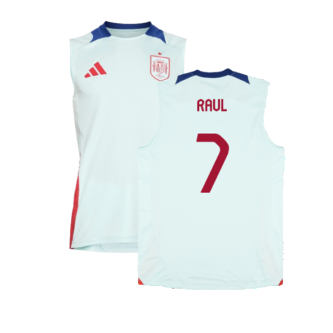 2024-2025 Spain Sleeveless Jersey (Mint) (Raul 7)