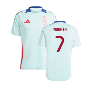 2024-2025 Spain Training Jersey (Halo Mint) (Morata 7)