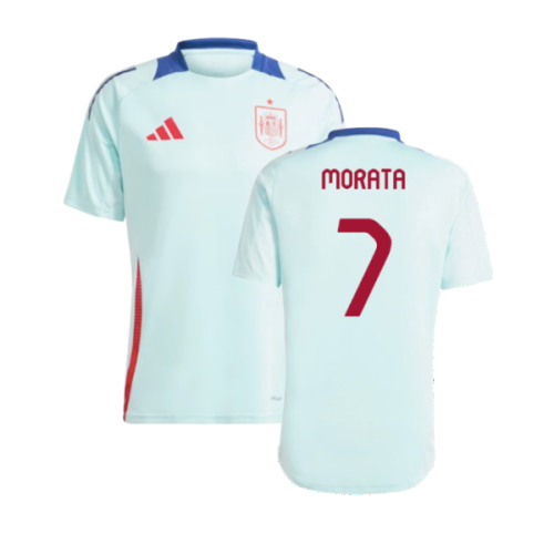 2024-2025 Spain Training Jersey (Halo Mint) (Morata 7)