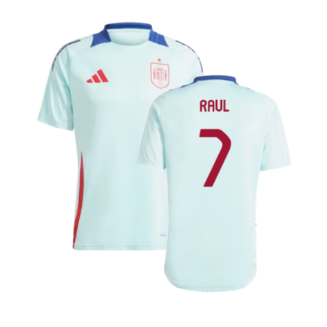 2024-2025 Spain Training Jersey (Halo Mint) (Raul 7)