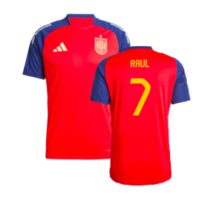 2024-2025 Spain Training Jersey (Red) (Raul 7)