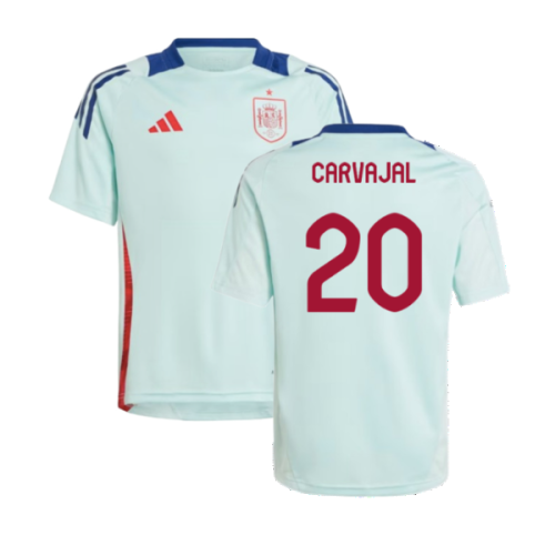 2024-2025 Spain Training Jersey (Turquoise) - Kids (Carvajal 2)