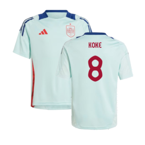 2024-2025 Spain Training Jersey (Turquoise) - Kids (Koke 8)