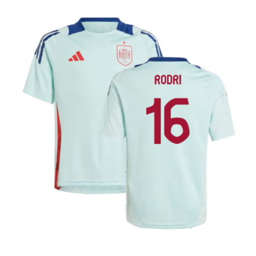 2024-2025 Spain Training Jersey (Turquoise) - Kids (Rodrigo 16)