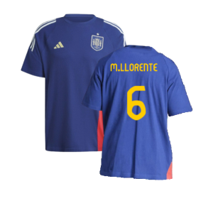 2024-2025 Spain Training Tee (Blue) (M.Llorente 6)