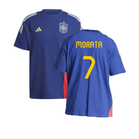 2024-2025 Spain Training Tee (Blue) (Morata 7)