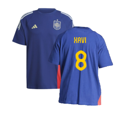 2024-2025 Spain Training Tee (Blue) (Xavi 8)