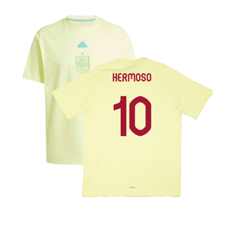 2024-2025 Spain Travel Tee (Yellow) (Hermoso 10)