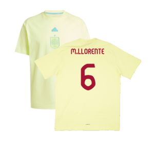 2024-2025 Spain Travel Tee (Yellow) (M.Llorente 6)