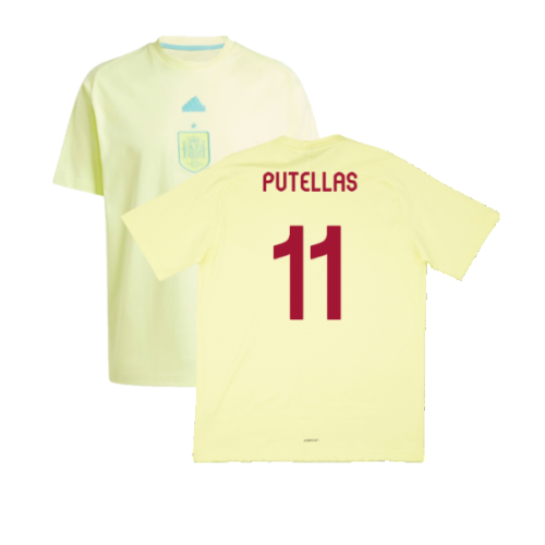 2024-2025 Spain Travel Tee (Yellow) (Putellas 11)