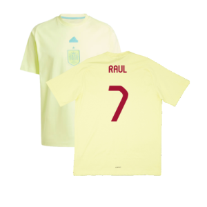 2024-2025 Spain Travel Tee (Yellow) (Raul 7)