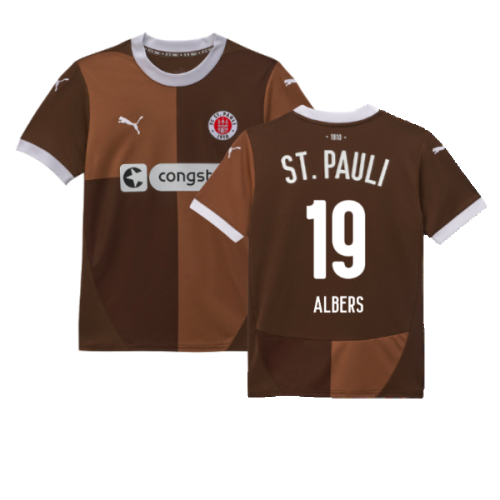 2024-2025 St Pauli Home Shirt (Kids) (Albers 19)