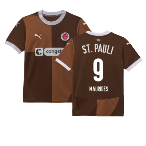 2024-2025 St Pauli Home Shirt (Kids) (Maurides 9)